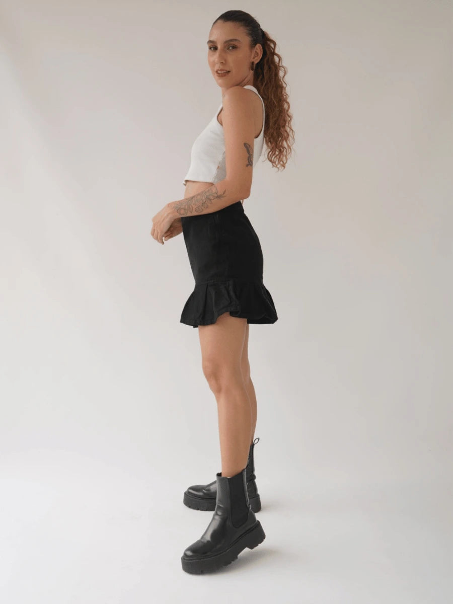 Falda Prenses Tono Negro