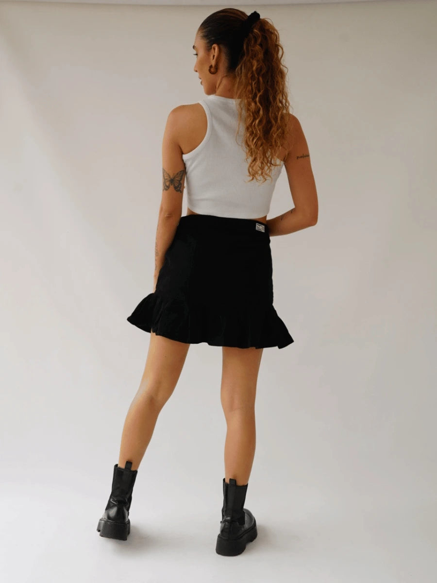 Falda Prenses Tono Negro