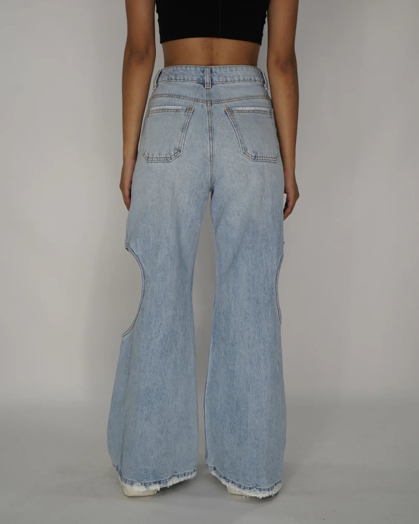Jeans Palazo heart abertura