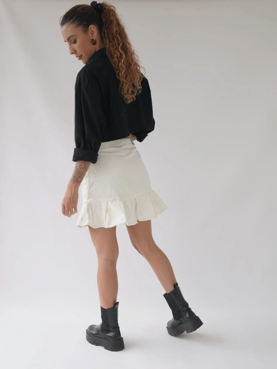 Falda Prenses Tono Beige