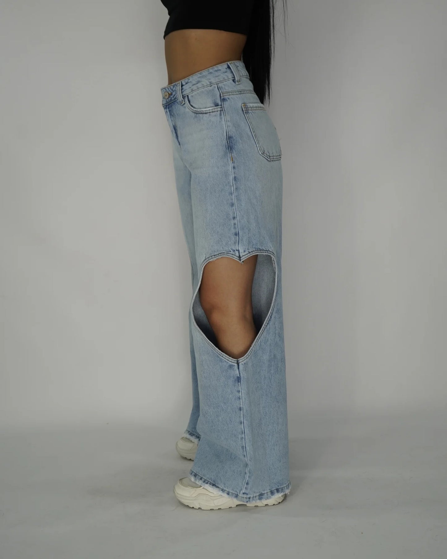 Jeans Palazo heart abertura