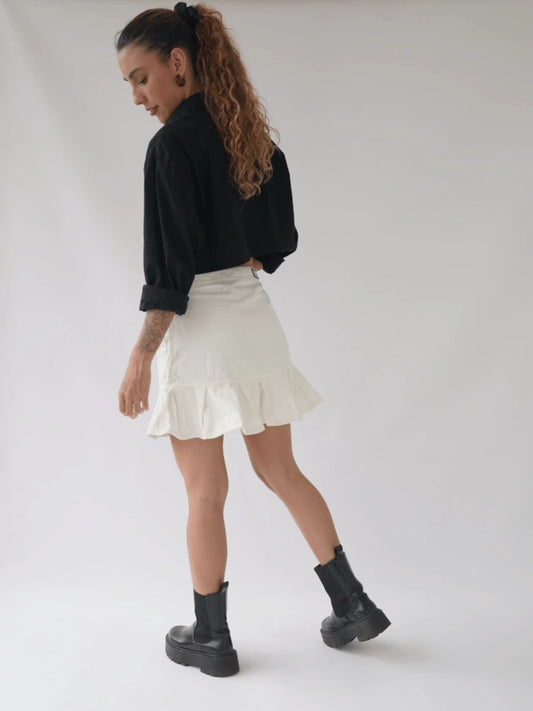 Falda Prenses Tono Beige