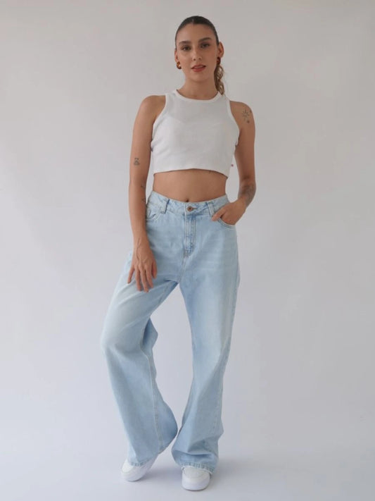 Jeans Flare Claro Básico