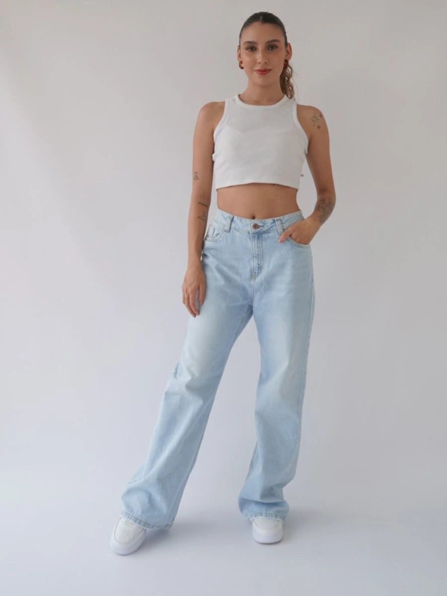 Jeans Flare Claro Básico