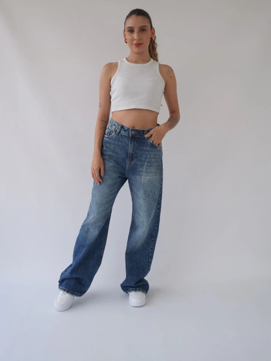 Jeans Bolsillo Corazón oscuro